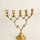 Chandelier ancien 5 branches en laiton