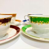 Set of 6 multicolor cups from the 50