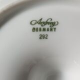 Two white porcelain ashtrays by Arzberg by Jean Luce 1960.