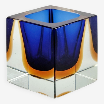 Sommerso Murano Glass Catch-All par Flavio Poli pour Seguso, Italie, années 1960