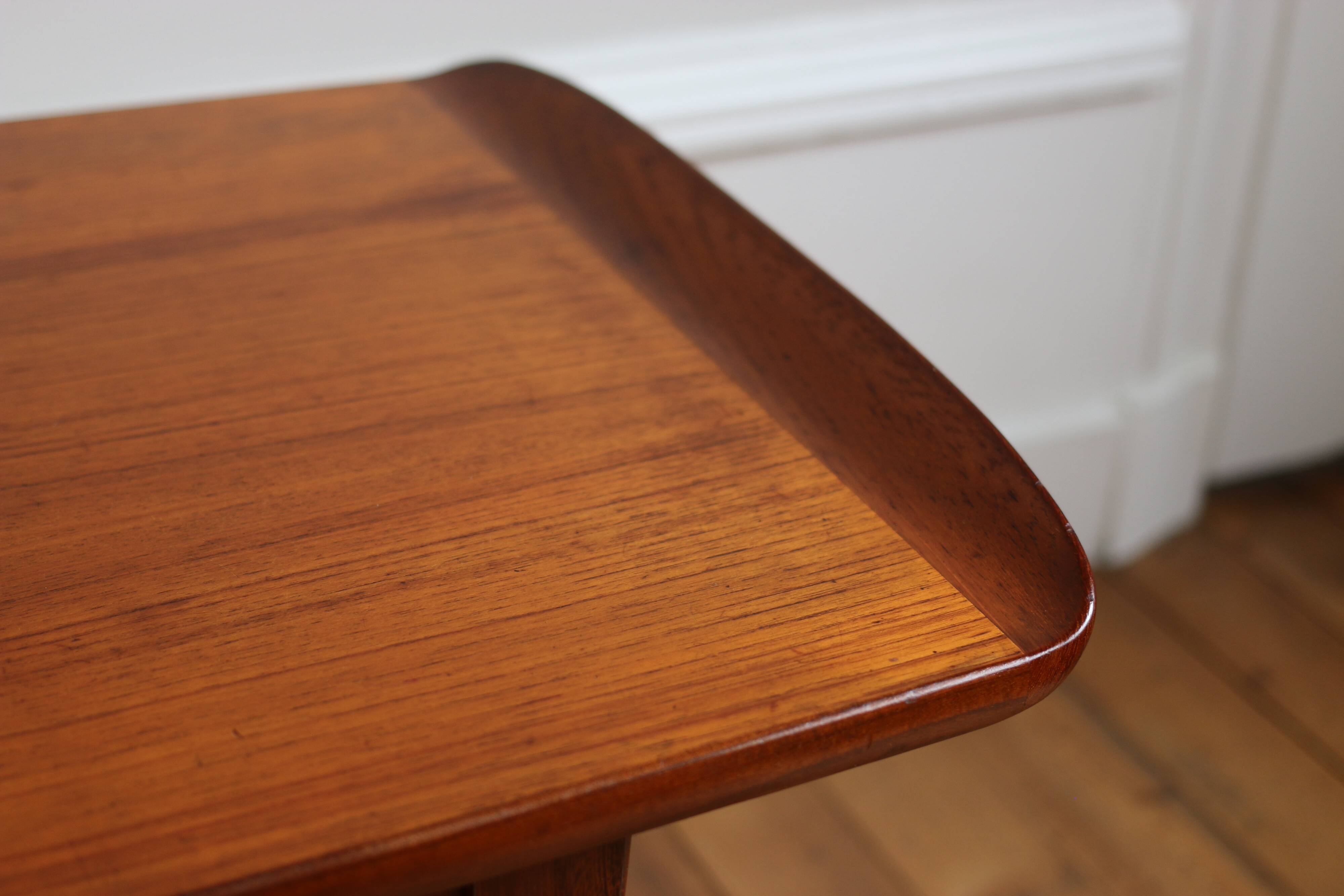 Table basse scandinave vintage teck, 1960