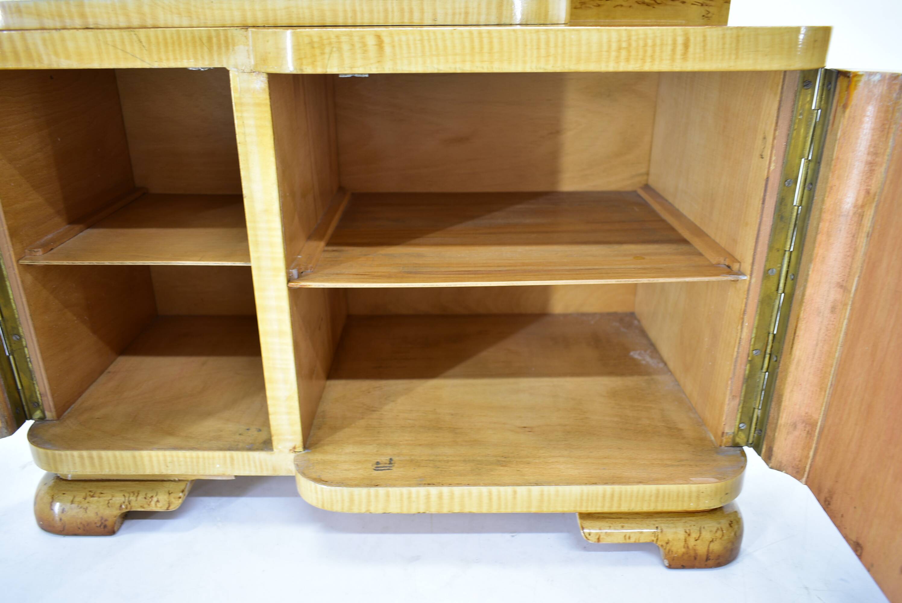 1939s set of Art Deco bedside tables, Czechoslovakia