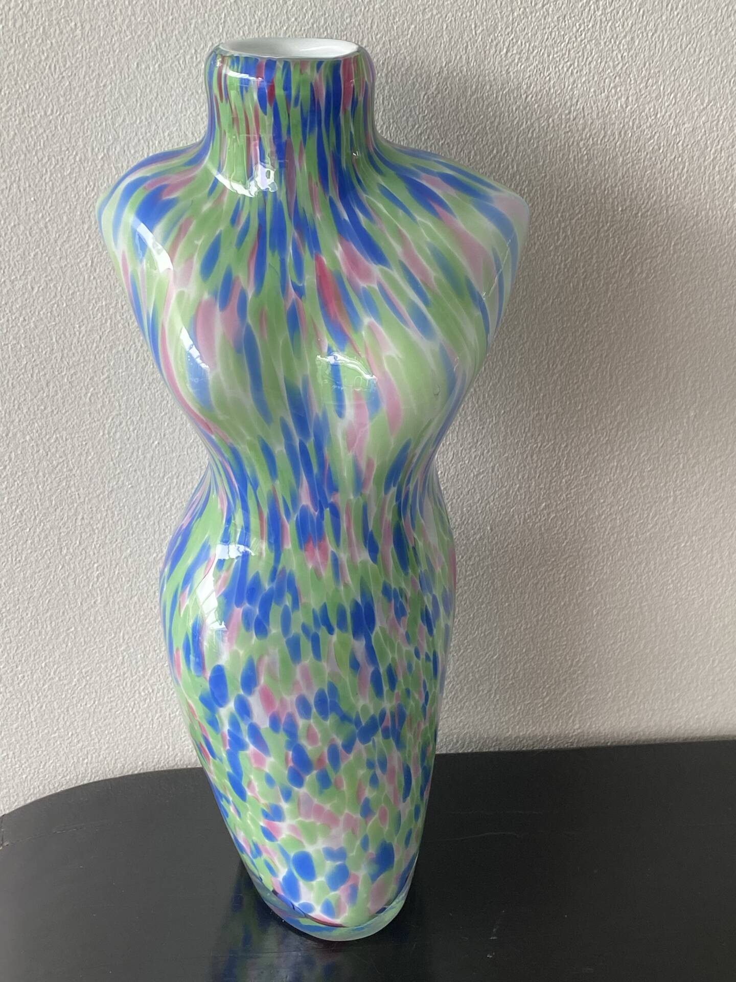 Large Murano Vase Woman Bust Vintage
