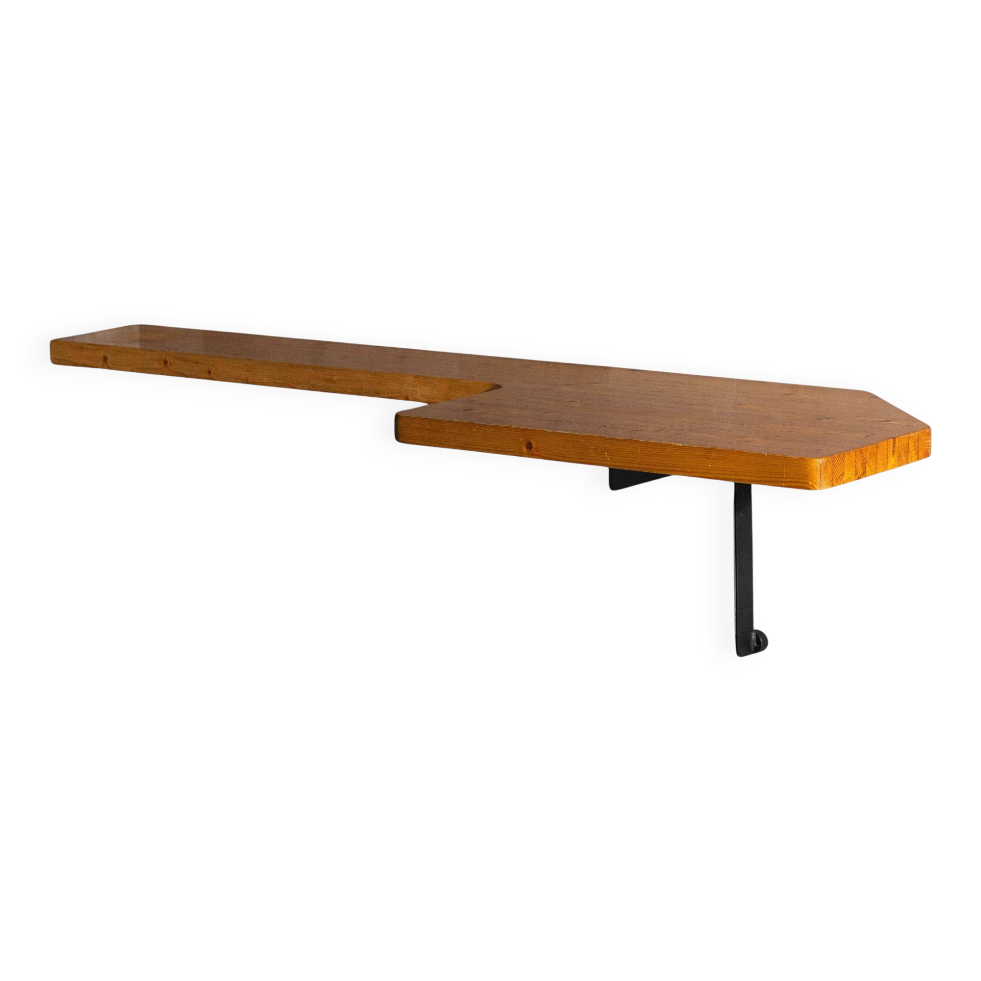 Wall-mounted console table by Charlotte Perriand, France, 1950s