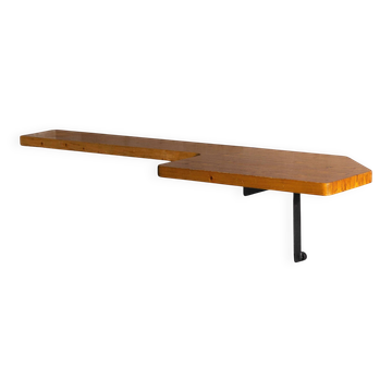 Wall-mounted console table by Charlotte Perriand, France, 1950s