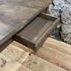 Rectangular wooden farmhouse table turned 90cm or old desk