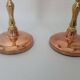 Vintage Mid-Century Copper & Brass Taper Candlestick Holders – Set of 2