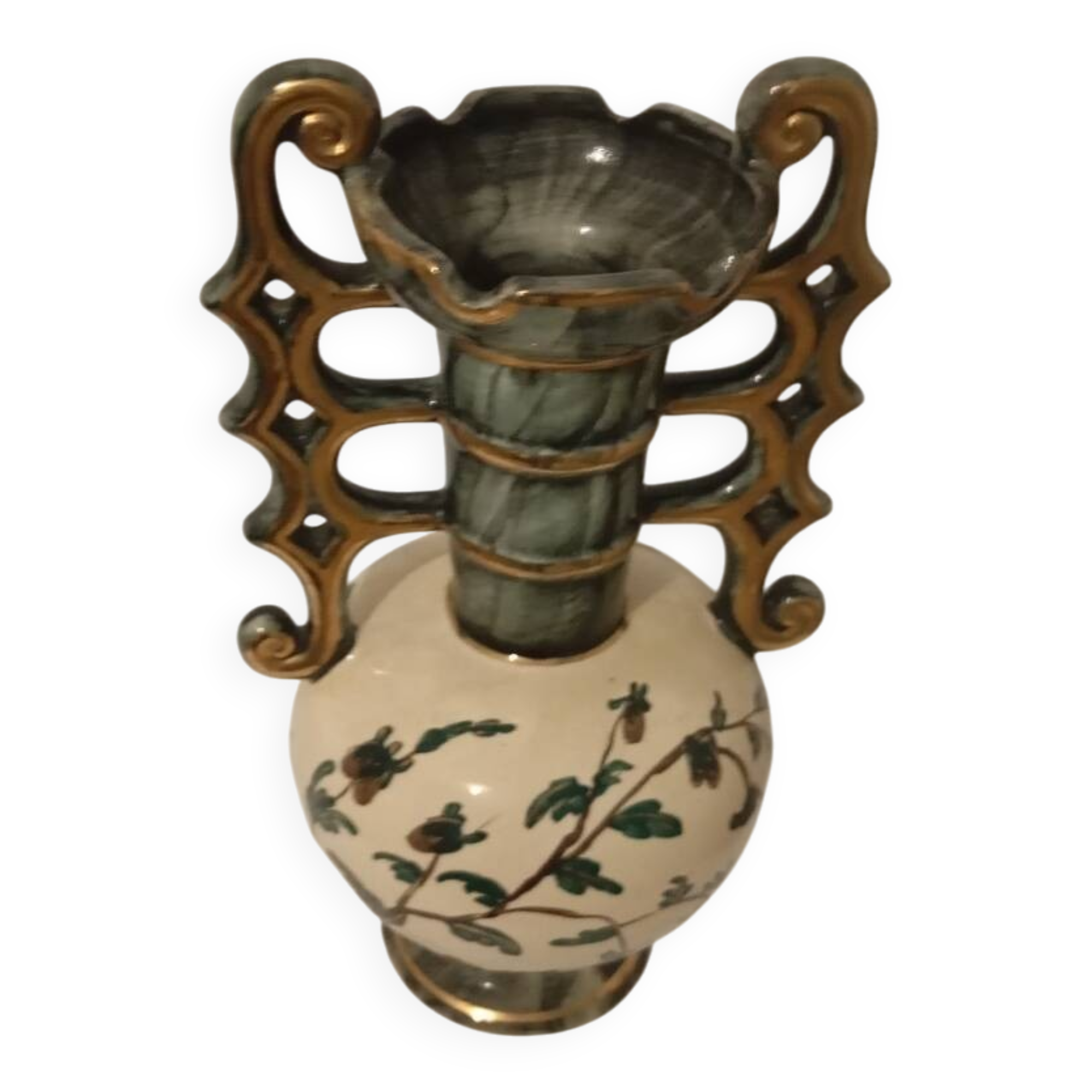 Vase porcelaine Belge Henri Béquet