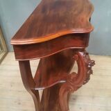 19th century Louis XV style console table in veneer wood