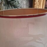 Table lamp and its lampshade, Giens earthenware and bronze h=46.5 cm