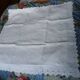 Old pair of pillowcases with openwork embroidery, monogrammed AR, 79x79cm.