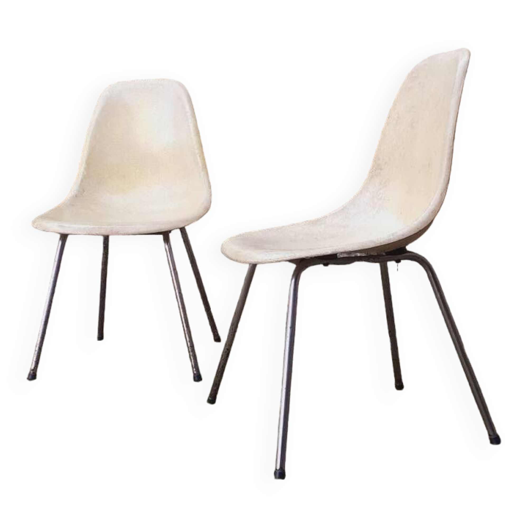 Pair of 1970s DSX chairs by Charles and Ray Eames for Herman Miller