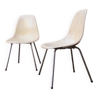 Paire de chaises DSX année 70 de Charles et Ray Eames pour Herman Miller