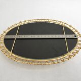 Erdecor Escaut retractable mirror tray • Gilded with fine gold • 1950