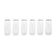 Set of six glasses, Italian design, 1970s, made in Italy