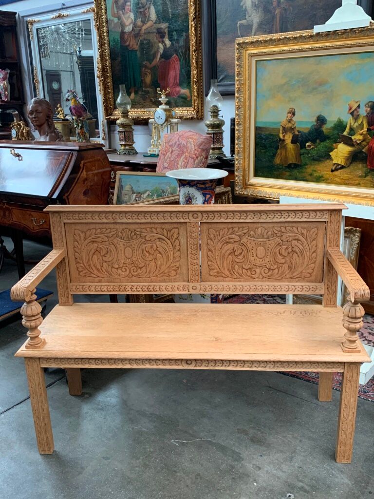 Renaissance-style bench