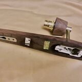 Pair of "Vitrika" rosewood wall sconces with turquoise shades. Denmark, 1960