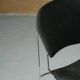 Black chair with metal frame by Perry, UK, 1990s