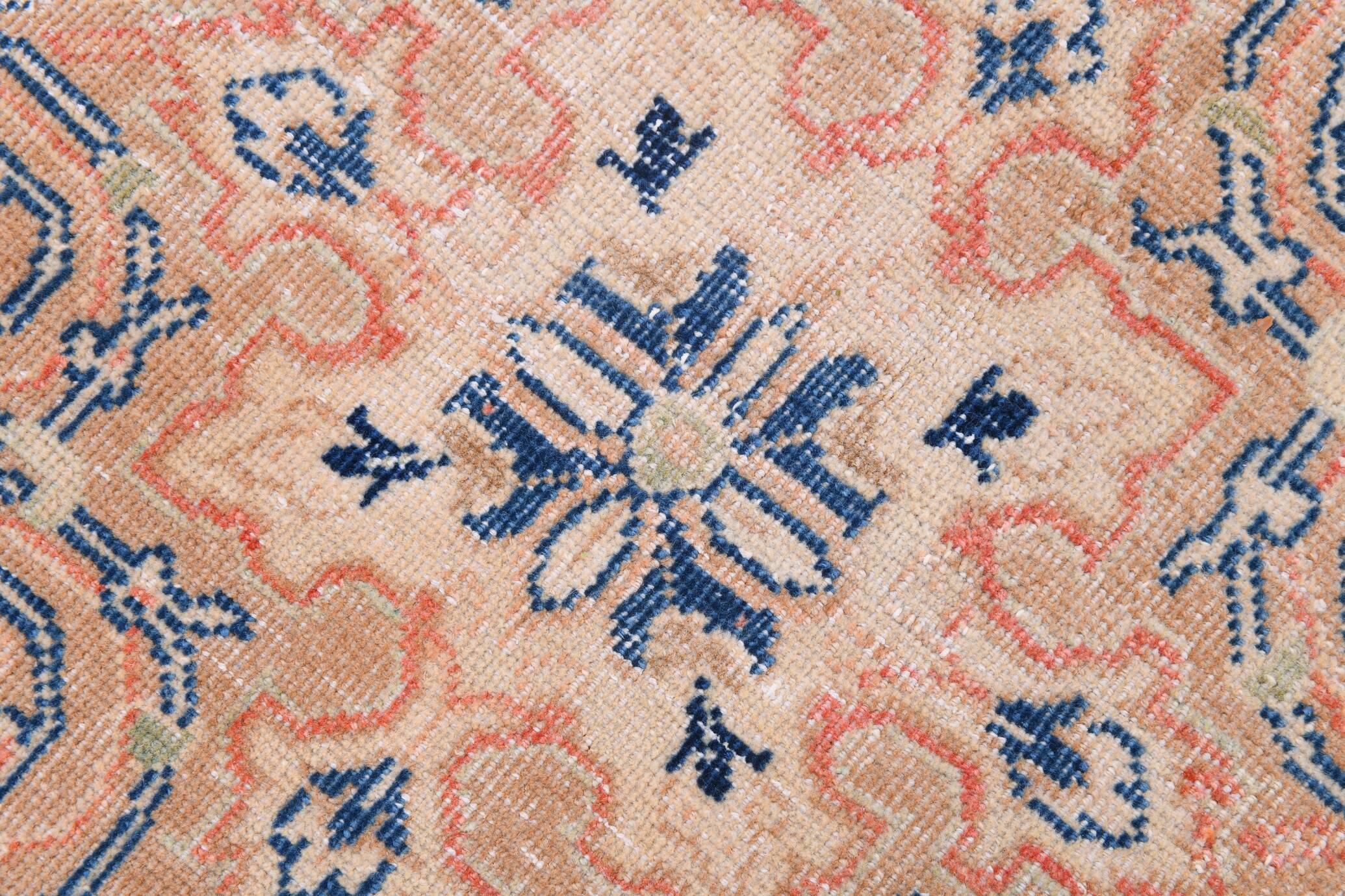 Rare Tapis Persan Ancien, Chef-d’œuvre Fait Main en Laine Naturelle