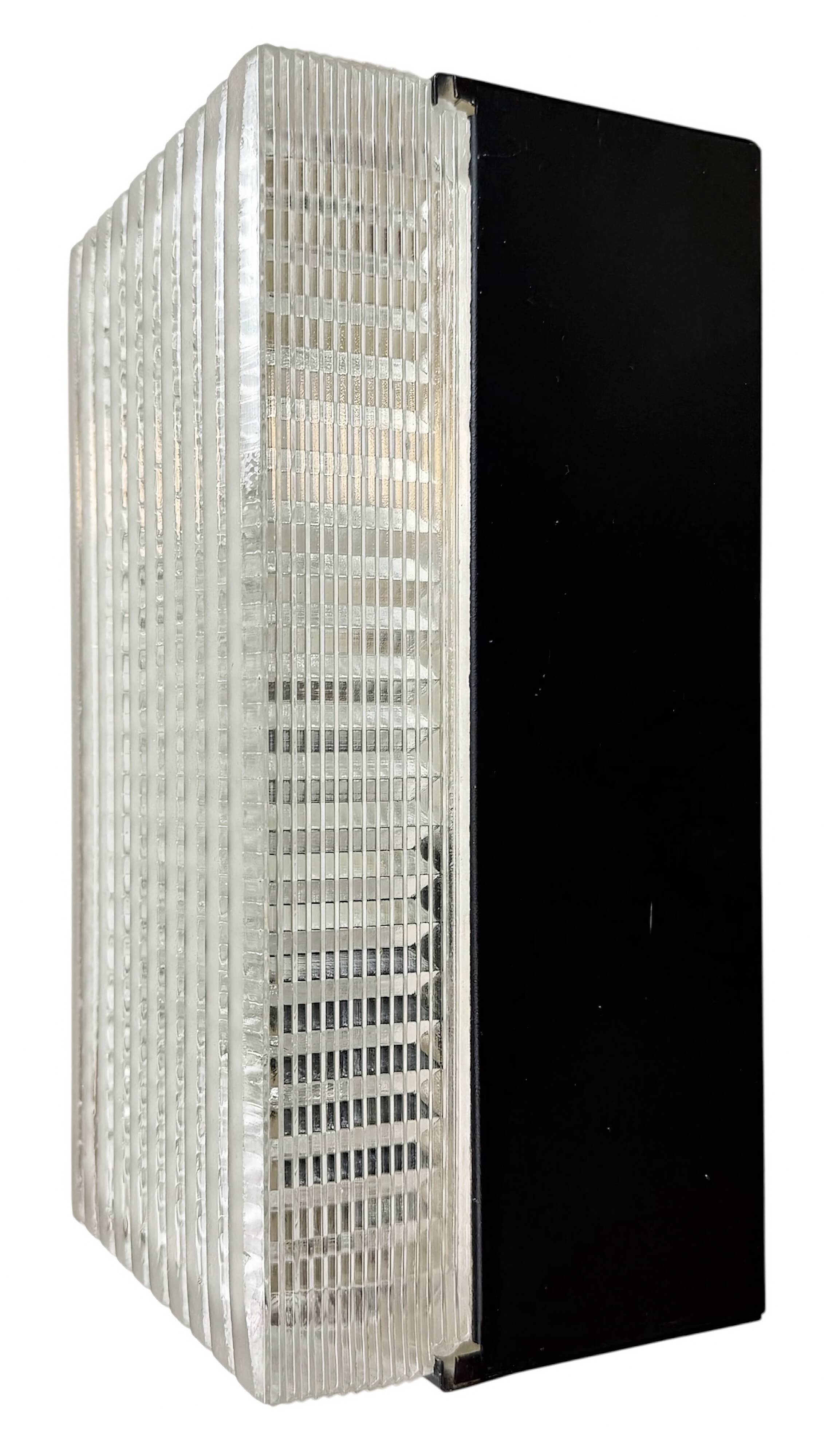 Vintage Glass Wall or Ceiling Light from Napako, 1970s