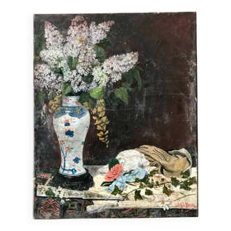 Old flower painting