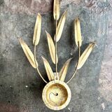 Gold metal leaf wall light