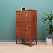Mahogany chest of drawers, Scandinavian design, 1970s, production: Denmark