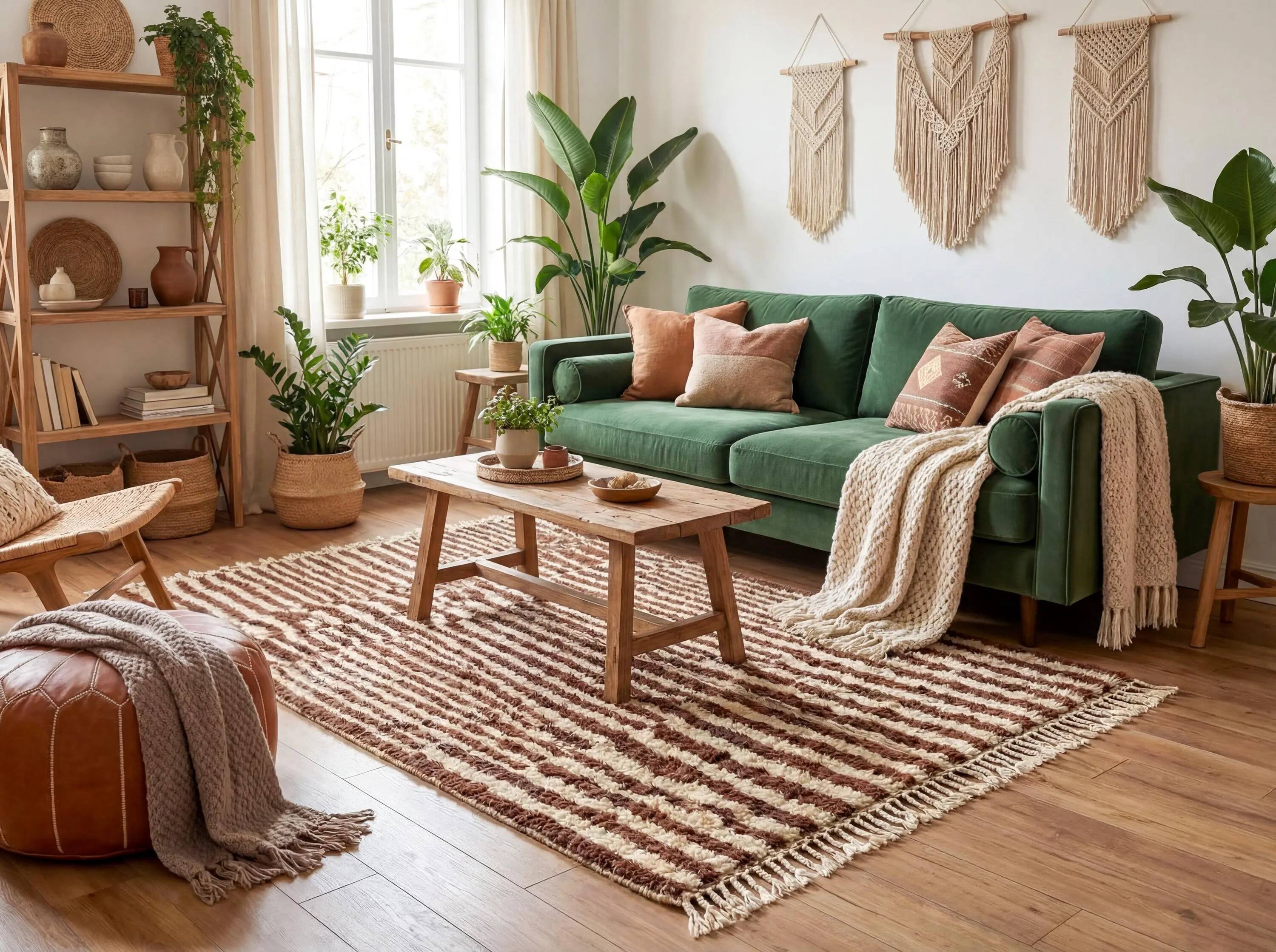 Traditional handmade Moroccan rug 3x2 m