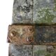 Vintage. XL green metal industrial suitcase / trunk.