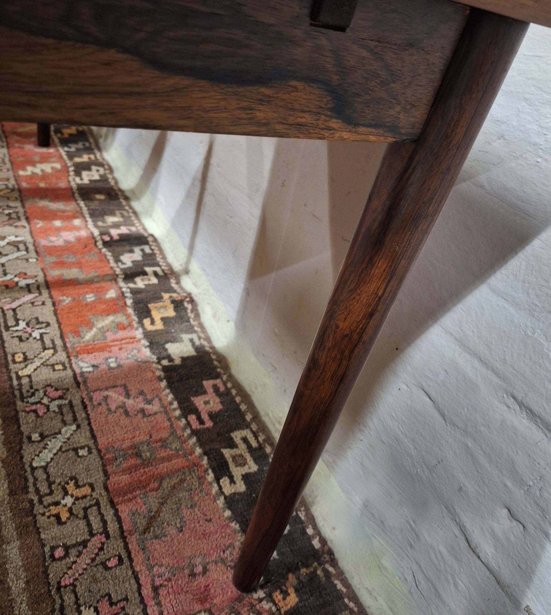 Large 10-seater rosewood dining table by Vemb Mobelfabrik, Denmark 1960s