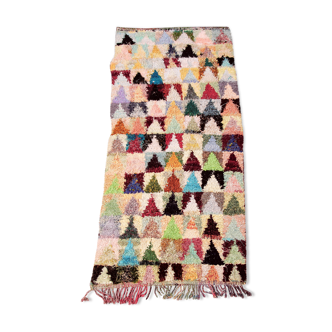 Tapis berbère boucherouite "Jerada" - 233x102cm