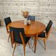 Table ronde vintage extensible