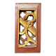Ancient Carved Wood Panel China Decorated with Gilded Lacquer Flowers Leaf Pomegranate