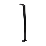 Floor lamp in steel black floor marked "E".