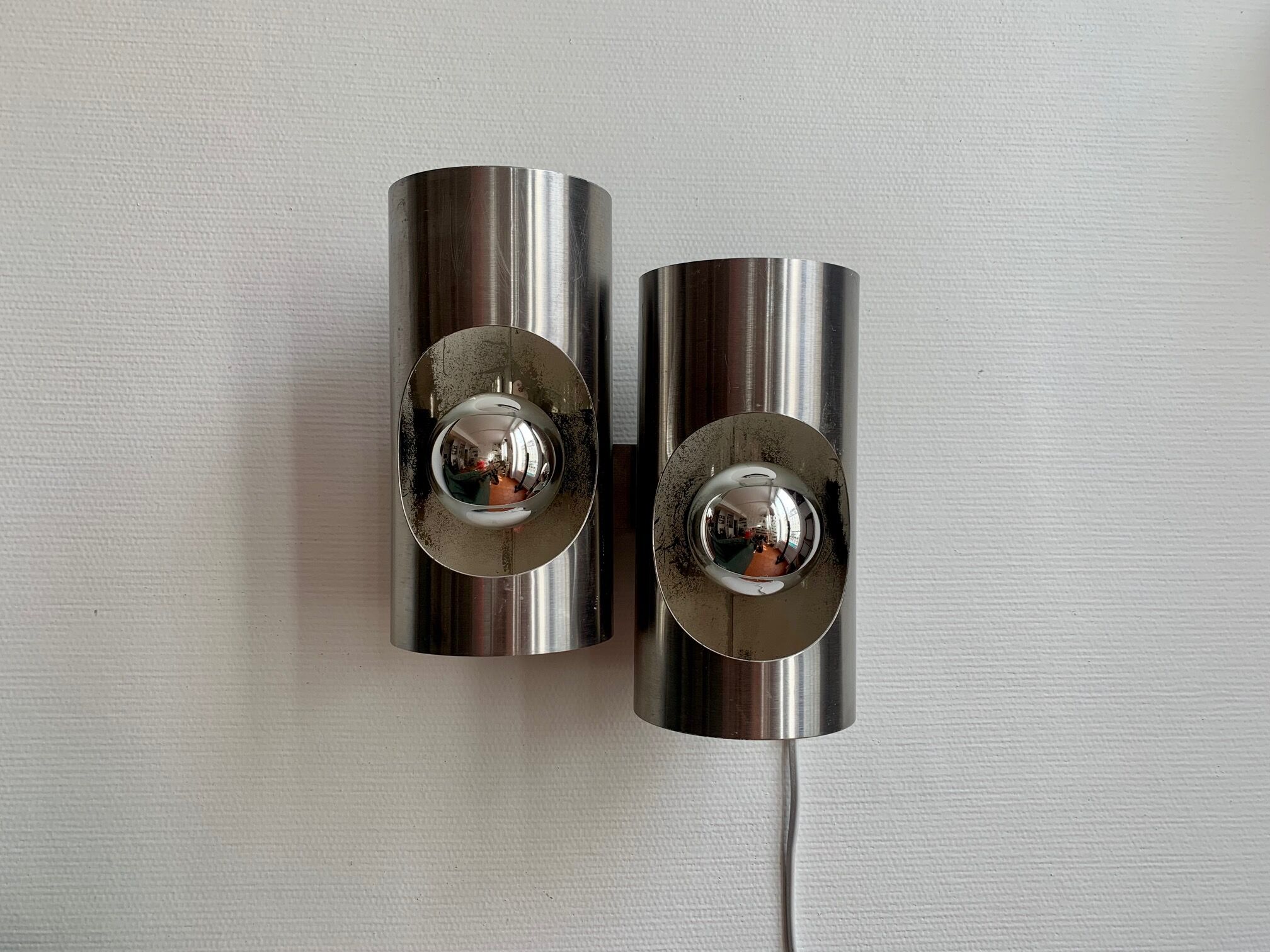 Pair of double wall lamps Oxar 70