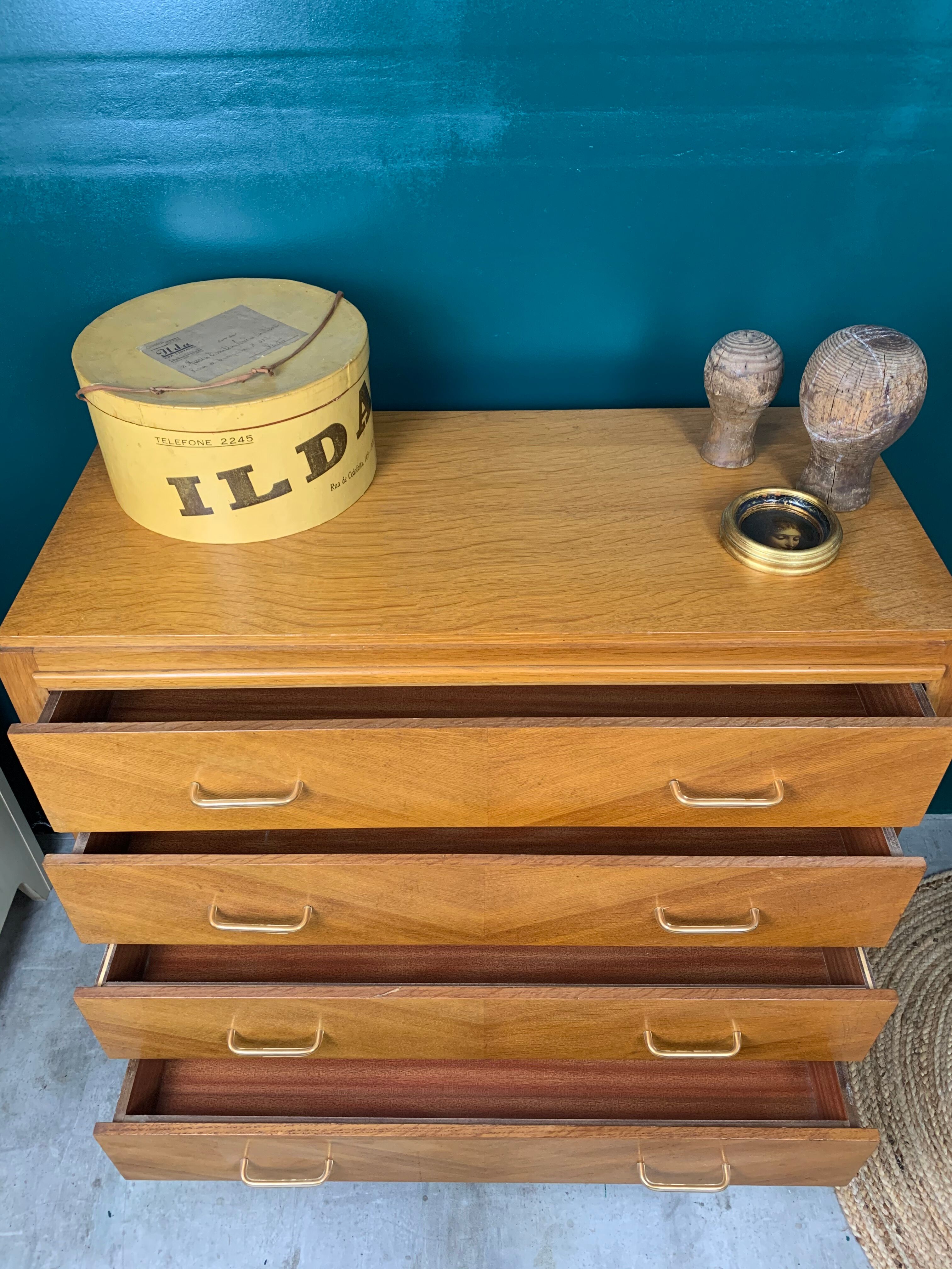 Dresser with vintage compass feet