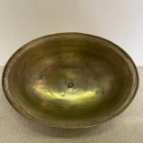 Grande cloche de service en métal argenté XIXe