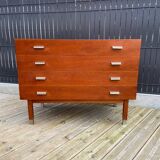 Teak chest of drawers