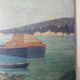 Marine, barge at the quayside, workshop stamp early twentieth century
