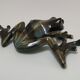 Vintage glazed ceramic tree frog