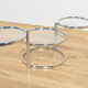 Mid-Century Chrome and Glass Coffee Table by Milo Baughman, USA, 1970s