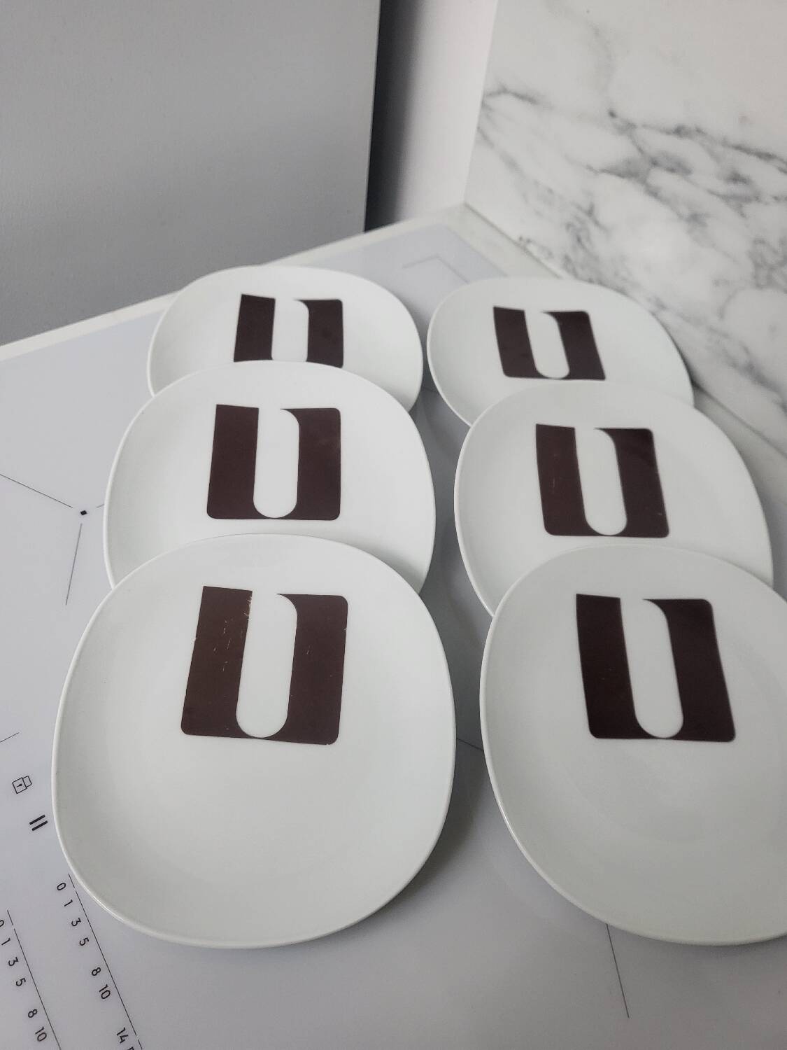 Lot 6 assiettes vintage 70 georges boyer limoges