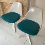 Set of 2 vintage arkana maurice burke tulip chairs