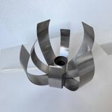 Oxar space age chrome flower wall light