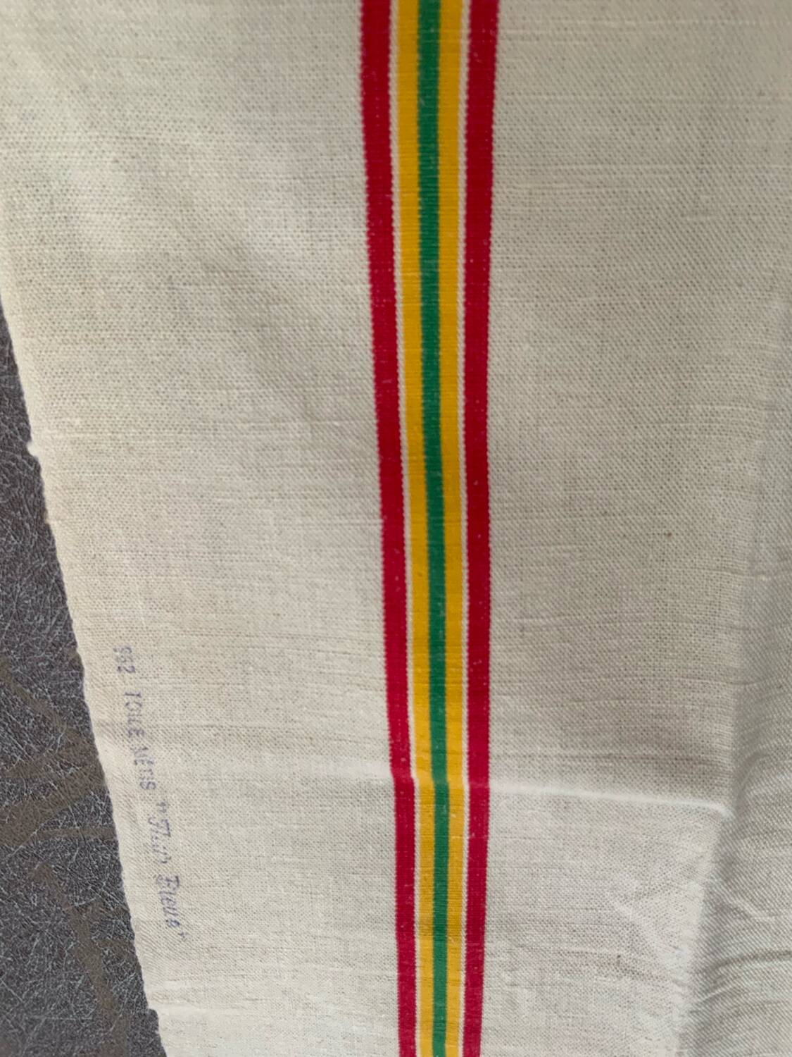 Duo of new mixed tea towels in linen and cotton, XL