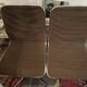 Set of 4 vintage 60s 70s chrome and fabric chairs