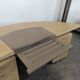 Large semicircular desk by André Putman published by Ecart International.