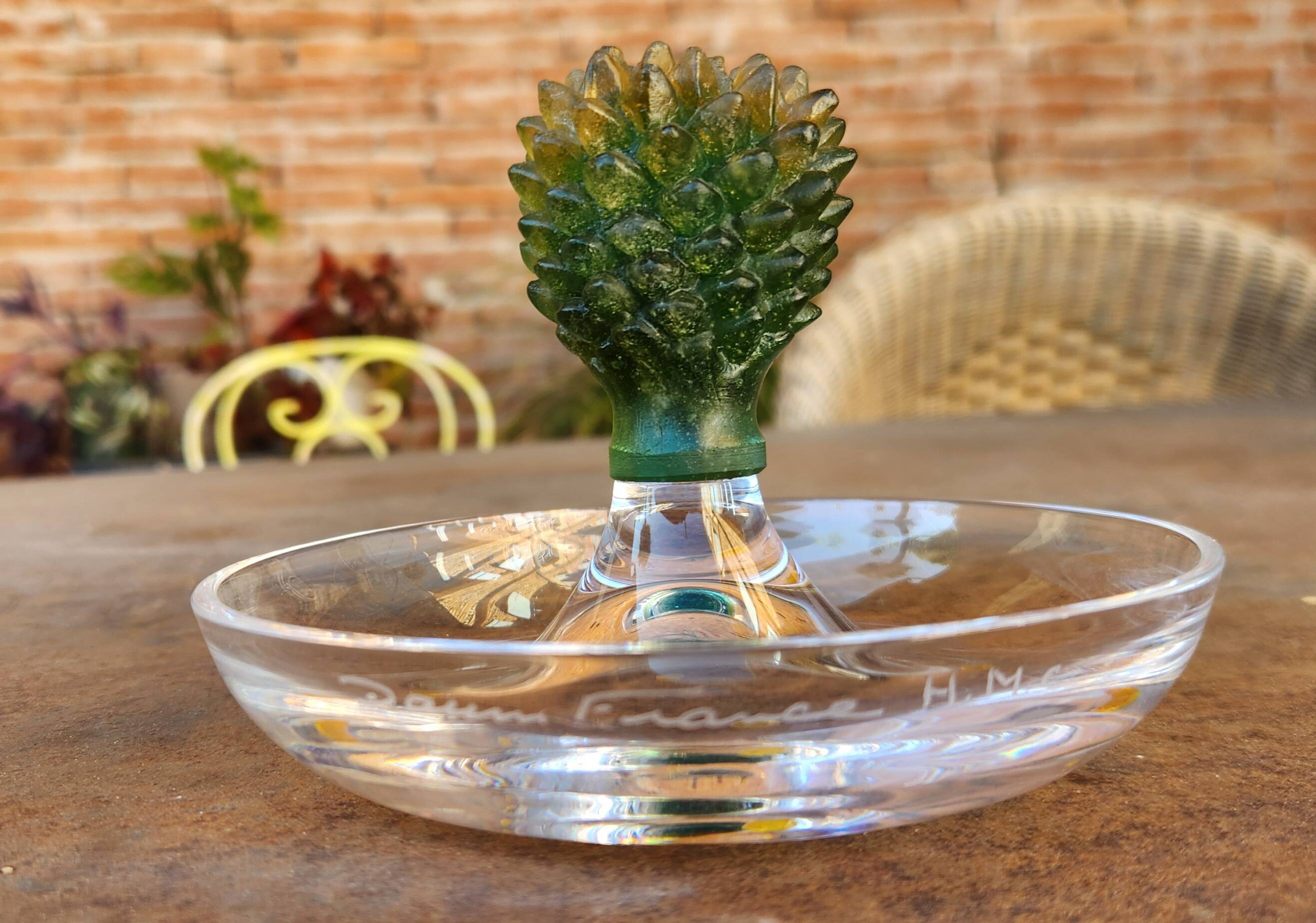 "Cactus" bowl in crystal and glass paste - Daum, Hilton McConnico