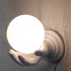 Ceramic and opaline wall lamp - 70's