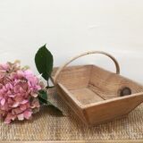 Old wooden harvest basket